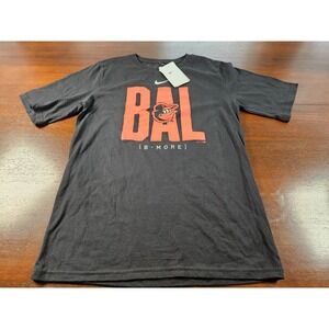 Nike BAL Baltimore Orioles‎ B-More Black Tee Size Boys 18-20 NWT